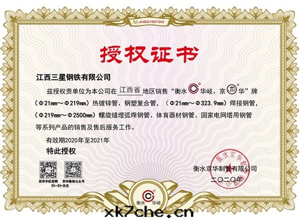 衡水(shuǐ)華岐镀鋅管(guǎn)