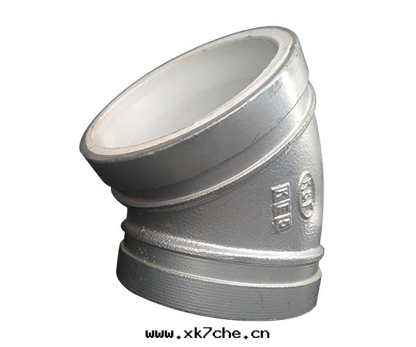 沟(gōu)槽襯塑45度(dù)彎头(tóu)