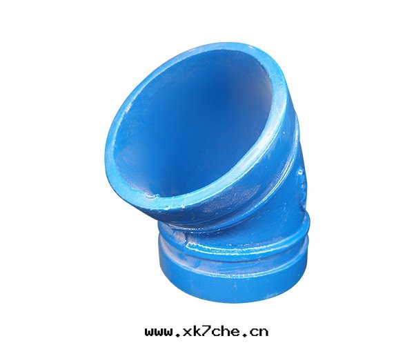 沟(gōu)槽塗塑45度(dù)彎头(tóu)